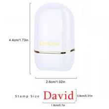 Con dấu chữ ký tùy chỉnh, Phong cách viết tay, Con dấu tên cá nhân độc quyền, Con dấu chữ ký quảng cáo, Khắc tên riêng, Tùy chỉnh di động nhạy sáng, Con dấu in tự động - trắng - Xem 7