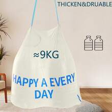 Túi đựng rác dày dùng một lần 4 gallon Túi đựng rác có dây rút màu trắng Túi đựng rác dày Túi đựng rác bằng nhựa Túi đựng rác dày màu trắng chịu lực cho văn phòng nhà bếp gia đình - Nhiều màu - Xem 6
