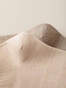 3 双女士纯色针织简约百搭短袜 - 彩色 - 查看 10