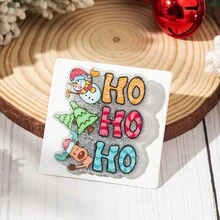 1 chiếc trâm cài áo hình ông già Noel tuần lộc nhiều màu cho nữ, huy hiệu thiết kế độc đáo hình chú chó con bánh gừng và ly rượu, món quà Giáng sinh hoàn hảo - Nhiều màu - Xem 7