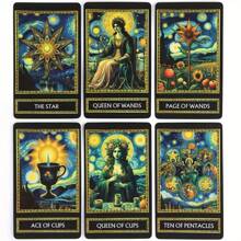 Bộ bài Tarot Van Gogh 78 lá, Bộ bài Tarot phong cách nghệ thuật, Chất liệu giấy cao cấp, Công cụ bói toán cổ điển - Màu ảnh - Xem 3