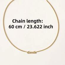 1pc Gold Gothic Name Necklace With Grace Custom Bold Chain - Custom Name Necklace - Old English Name Necklace Thanksgiving Christmas