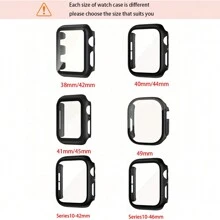 1 Set Fashion Trendy 3-In-1 Magnetische Roestvrijstalen Milanese Horlogeband & Case Film Combo Met Dubbele Rij Strass-steentjes Compatibel Met 38mm 40mm 41mm 45mm 44mm 42mm 46mm 49mm, Ultra Series Ultra 9 8 7 6 5 4 3 2 1 SE Series 10, Comfortabele Ademende Vervangende Band, Krasbestendige Waterdichte Schokbestendige Horloge Beschermhoes Voor Vrouwen En Mannen
