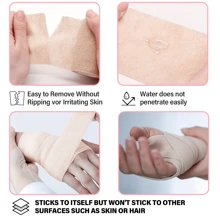 1/6/8/12/24/36 Stuks Verpakking Zelfklevende Bandage Elastische Zelfklevende Bandage Gekleurde Sport Tape Veterinaire Band Enkel Tape Tattoo Grip Tape Tattoo Zelfklevende Tape Tattoo Grip Tape Wikkel Elastische Bandage Wikkel Voor Tattoo Grip Tattoo Pennen Tattoo Benodigdheden Voor Tattoo Beginners En Ervaren Tattoo Artiesten