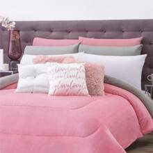 Concord Pachicalientito Coverlet -Borrega Premium Plain Colors - Pink - View 2