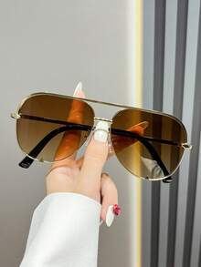 1 szt. Unisex Flat Top Trendy Modne Okulary Modne, Odpowiednie Do Jazdy Na Rowerze, Sportu, Pieszych Pieszych, Biegania, Jazdy, Wędkowania, Imprezy Na Plaży - Wielokolorowe - Zobacz 14