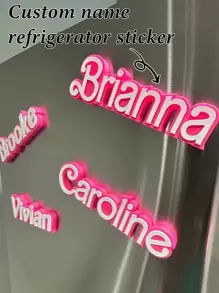 1 件可定制 3D 亚克力姓名磁铁 - 个性化冰箱和储物柜磁铁，非常适合家庭和办公室装饰、节日和特殊场合的礼物