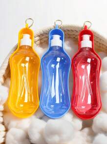 Bottiglia d'acqua portatile per cani - Bottiglia d'acqua per cani leggera e a prova di perdite - Bottiglia d'acqua per cani da viaggio con ciotola - Accessori per passeggiare il cane