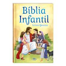 Kit 5 Bíblia Infantil Letras Grandes Colorido Todo Livro Capa Dura Leitura Atividades - Amarelo - Visão 4