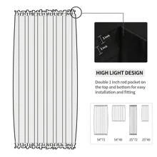 DWCN 1 Panel French Door Curtain With Tieback – Rod Pocket Thermal Blackout Curtain For Doors With Glass Window, Kitchen And Patio Doors For Privacy