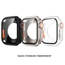 3 件 PC 硬壳兼容 Apple Watch 表壳 45 毫米 41 毫米 44 毫米 40 毫米玻璃外部升级超级兼容 Apple Watch Series 9 8 7 SE 6 5 4 3 2 - 彩色 - 查看 15