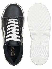 Women's Casual Classic Retro Black Skool Sneakers Original Fashion Gigil Promotion - màu đen - Xem 4