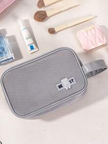 1 Túi lưới đựng đồ đa năng, Túi đựng đồ giặt di động, Túi đựng đồ chăm sóc da du lịch di động bằng lưới, Túi đi biển, 4 kích cỡ để lựa chọn - Xám - Xem 5