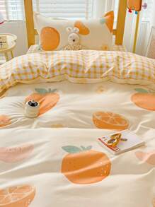 4PCS(1PC Duvet Cover+1PC Bed Sheet+2PCS Pillowcases), Suitable For Student Dormitory Bunk Beds, All Season, Soft Skin-Friendly, Can Be Used For Doll House, Nursery, Children's Room