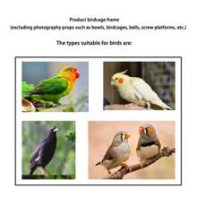 Jaula para aves para uso doméstico, pajarera, para periquito perlado, loro, munia, periquito cabecirrojo, Burung Manyar, jaula de hierro anti-salpicaduras, nido de aves, aviario