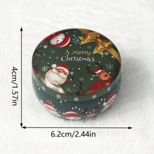 1 Pieza/Portavelas navideño, regalo pequeño, vela aromática, lata de hierro, set para cena a la luz de las velas, artículo de uso diario en el hogar, fragancia ligera, ambiente romántico, cera de soja sin humo, vela perfumada