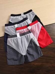 Imported Tactel Bermuda Beach Shorts Men's Quick-Drying Swimming Trunks Summer Swimming Trunks - 藍色 - 查看 2