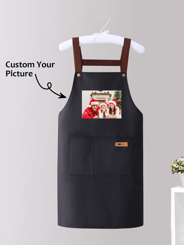 1 personalisierte Kochschürze, bedruckte Chefschürze, personalisiertes Küchenausstattung, einzigartig, personalisiertes ideales Geschenk für ihn/sie, Freund, Freundin, Vater, Mutter, Familie, Freunde, geeignet für Jahrestag, Valentinstag, Geburtstag, Muttertag, Kindertag, Vatertag, Hochzeit, Weihnachten