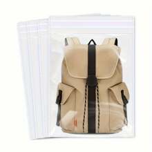 50pcs Large Self Sealing Cellophane Bags, Clear Resealable Self Adhesive Plastic Bags Clothing, T-Shirts, Pants, Gifts Baskets, Party Favors, Artwork And More