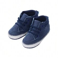 Baby Soft Soles Casual Shoes, Boys Girls Cotton Non-Slip Autumn/Winter Warm Sneakers - Màu xanh lam - Xem 8