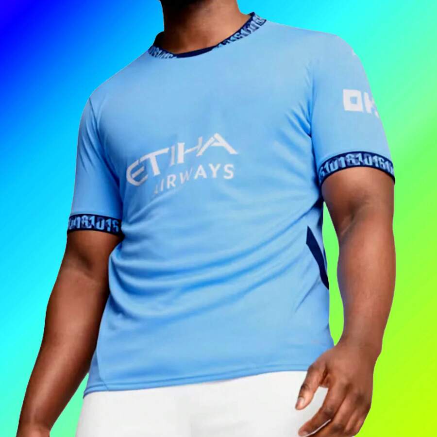 Jersey manchester city azul local playera conjunto de fútbol adulto - Azul - Ver 1