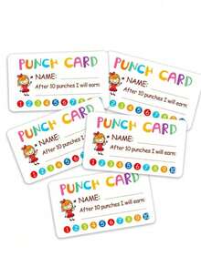 50 Thẻ Đục Lỗ, Thẻ Thưởng Cho Lớp Học, Trang Trí Động Lực Hành Vi Của Học Sinh & Gia Đình, Thẻ Động Lực Dễ Thương, Quà Tặng Sáng Tạo, Đồ Dùng Cho Bữa Tiệc, Quà Tặng Trang Trí Nghệ Thuật & Thủ Công, Trang Trí Nhà Thẩm Mỹ - nhiều màu - Xem 6