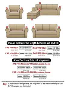 1 件印花沙发套防污防尘沙发套家具装饰四季通用 - 彩色 - 查看 2