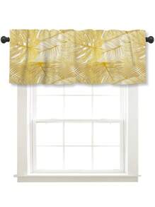 1 rèm cửa in họa tiết lá vàng đơn giản, thích hợp cho phòng khách, phòng tắm, nhà bếp, rèm che cửa sổ xe cắm trại, phù hợp cho mọi mùa - Nhiều màu - Xem 11