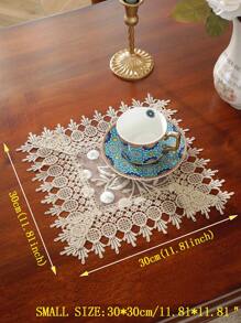 ABEST6522 Home&Living store 1pc 100% Polyester Embroidered Kitchen/Dining Table Mat, Indoor Decor, Holiday Decor, Rectangle, Square, Plate Mat, Party/Wedding Decorations - Multicolor - View 7