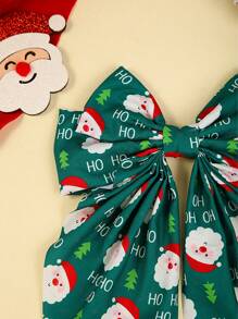 1pc Christmas/Halloween Pumpkin Head, Clown, Ghost Pattern Bowknot Hairclip Barrette Accessories, Suitable For Festival Party Gifts (Plus Size)