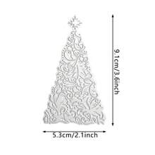 Weihnachten Glimmer Heißfolienplatte, Weihnachtselche, Schneeflocken, Weihnachtsbaum, Frohes Neues Jahr, Frieden auf Erden, Stille Nacht, Weihnachtskranz, Metallfolienplatte für Kartenherstellung, DIY Scrapbooking, Weihnachten