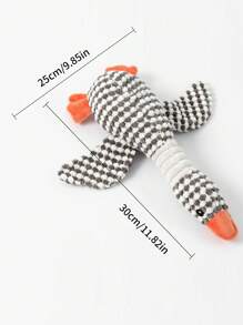 狗狗咀嚼玩具 皱褶吱吱作响毛绒狗狗幼犬咀嚼玩具 适合出牙期/互动狗狗玩具 - 彩色 - 查看 11