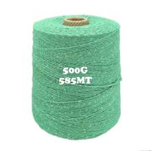 Twine With Shiny 500g 585 Meters Thread 6 Various Colors Brazilian Twines - CỜ XANH VÀNG - Xem 2
