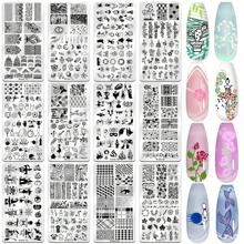 Biutee Nail Art Stamping Plate Set Nail Stamping Kit With Silicone Nail Stamper Flower Leaves Animal Lace Star Holiday Design Nail Stamp Plate Halloween Nail Stamp Template - 15PCS - View 8