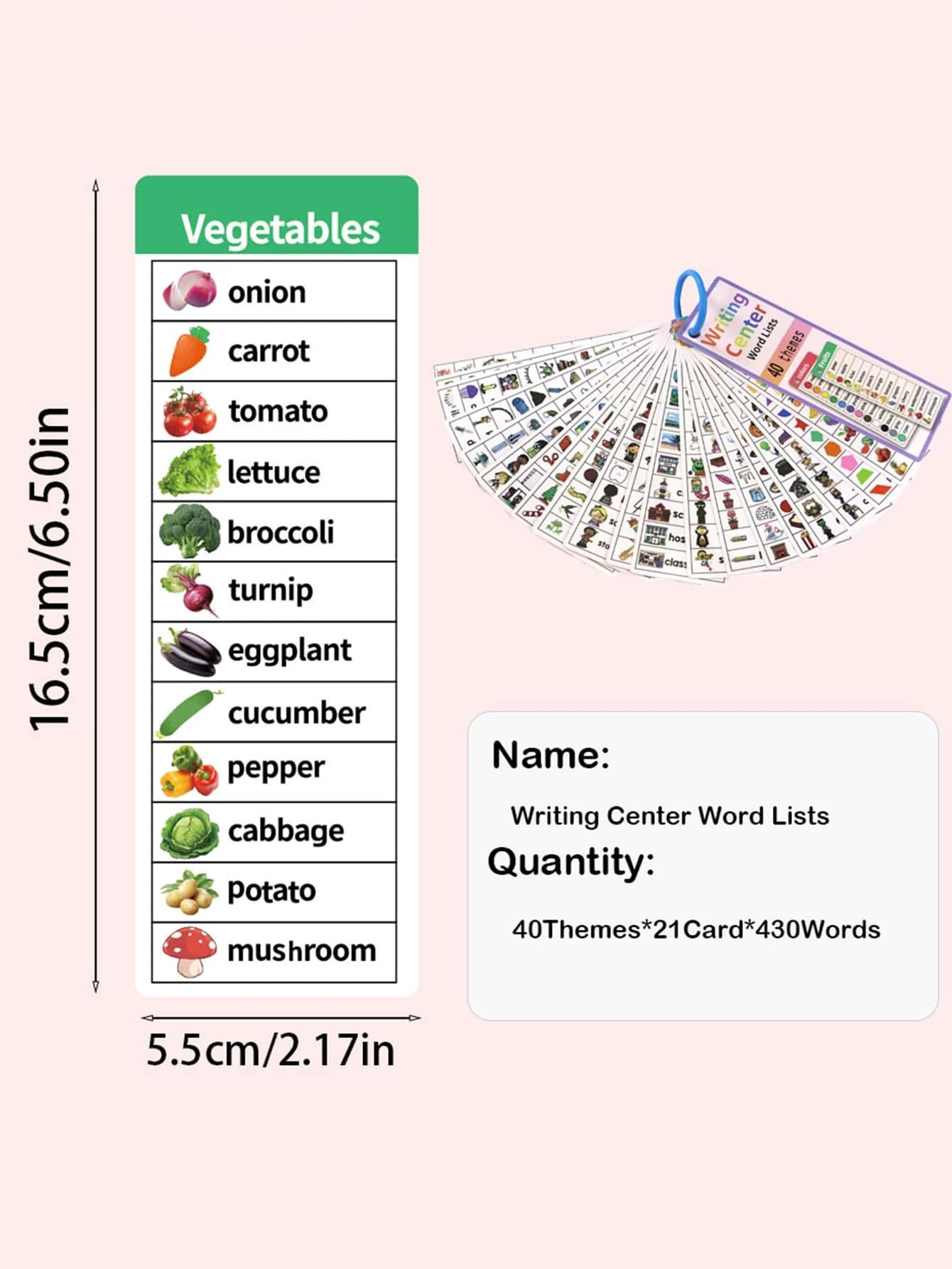 CVC Vocabulary Learning Flash Cards Alphabet, Phonics, Writing