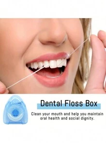 1/2pcs Ultraclean Waxed Mint Dental Floss Effective Plaque Removal, Teeth & Gum Protection | Shred-Resistant For Thoroughly Clean In Tight Area.(Blue) - Blue - View 3