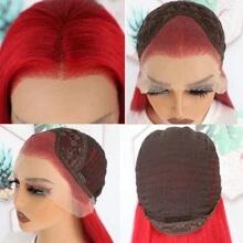 Classical Black Straight Lace Front Wigs 28 Inch Pre Plucked Long Straight Hair Wigs Glueless Black Colored Wigs Heat Resistant Long Straight Synthetic Lace Front Wigs For Women For Daily Christmas Party Cosplay Use