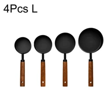 4/8Pcs Stainless Steel Measuring Cups And Spoons Set With Wooden Handle, Multiple Colors - Versatile Cooking And Baking Tools - Measuring Cups Set With Graduations - Kitchen Essentials, Food, Cooking, Travel, Kitchen Supplies, Kitchen Utensils. Multiple Colors, Multiple Sizes, Stackable Storage To Meet Your Different Needs