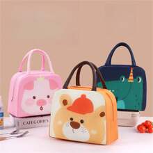 1 túi đựng hộp cơm trưa Bento hoạt hình cách nhiệt bằng giấy bạc nhôm Túi đựng hộp cơm trưa giữ nhiệt - Nhiều màu - Xem 1