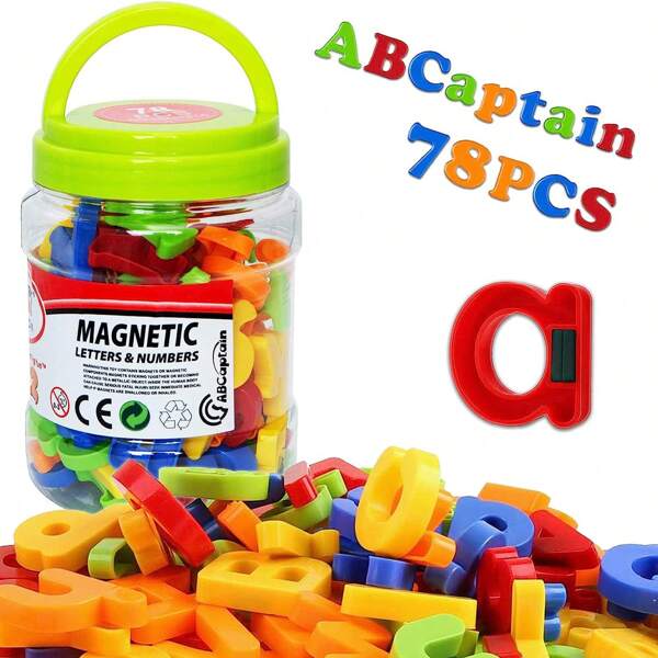 78 Pcs Magnetic Letters Numbers Alphabet Fridge Magnets Colorful Plastic ABC 123 Vocabulary Educational Toy Set Preschool Learning Spelling Counting Uppercase Lowercase Math Symbols For Kids, Random Accessories Color,Toys For Boys,Kids Toys,Toys For Kids,Toys For Girls,Magnetic Toys,Toys For Boys,Magnetic Blocks,Boy Toy,Number Magnets,Abc Toy,Toys For Kids,Alphabet Toys,Kids Magnets