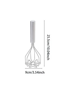 Multifunctional Manual Stainless Steel Potato Masher, Potato Puree Pressing Tool, Mini Kitchen Gadget - Ordinary Gold Style - View 9
