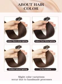 Nail Tip Human Hair Extensions Keratin Extensions Invisible Nail U Tip Human Hair Extensions Straight Human Hair 50 Pcs U Tip Hair Extensions - S2 - View 9