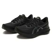 Asics Giày chạy bộ nhẹ GT-1000 13 cho nữ, giày thể thao thời trang thường ngày thoải mái, chống sốc, bền bỉ - Đen/Xám - Xem 3