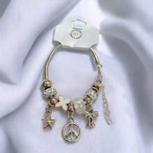Charm Bracelet Silver/Gold Women's Style Gift (Random Model) - Vàng - Xem 1