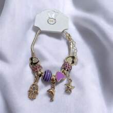 Charm Bracelet Silver/Gold Women's Style Gift (Random Model) - Vàng - Xem 4