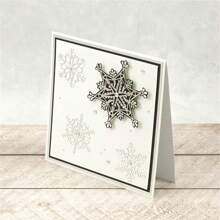 Weihnachten Glimmer Heißfolienplatte, Weihnachtselche, Schneeflocken, Weihnachtsbaum, Frohes Neues Jahr, Frieden auf Erden, Stille Nacht, Weihnachtskranz, Metallfolienplatte für Kartenherstellung, DIY Scrapbooking, Weihnachten