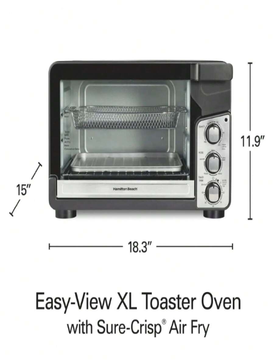 Easy View XL Toaster Oven With SureCrisp Air Fry, 6 Slice Capacity