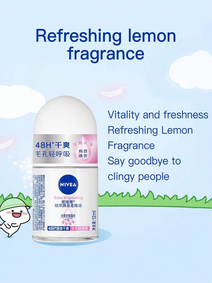 NIVEA Women Pure Invisible Deo Roll-on – 3er Pack (3 X 50 Ml), 48h Schutz, Ohne Rückstände