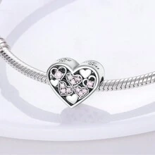 1Pc Vintage Silver Color Heart Shaped Key Lock Marriage Certificate Pendant Charm Fit Original Snake Bracelet Necklace Beads For Diy Jewelry Making Women Jewelry Valentine's Day Gift For Lovers Girl Wife