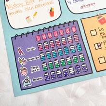 Block 50 Sheets Weekly Planner Letter Size Chikidi Planner Organizer For Office, Home And School - Multicolor - View 5